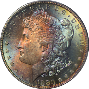 1880-S Morgan S$1 PCGS MS-65 Strong Toning